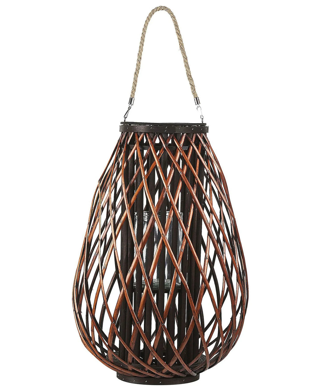 Lanterna KIUSIU Legno di salice 60 cm Marrone