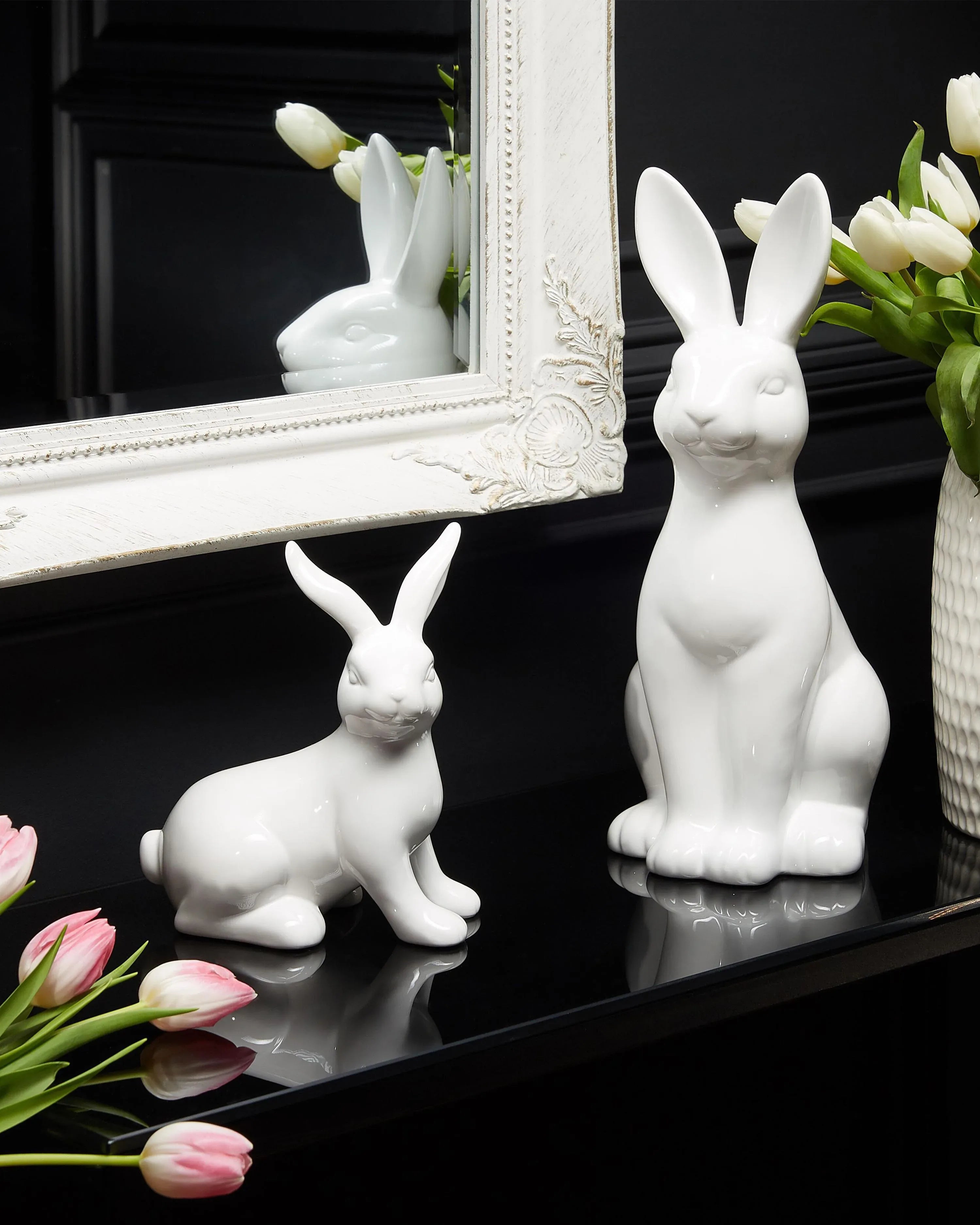 Accessorio decorativo Coniglio PAIMPOL Ceramica Bianco