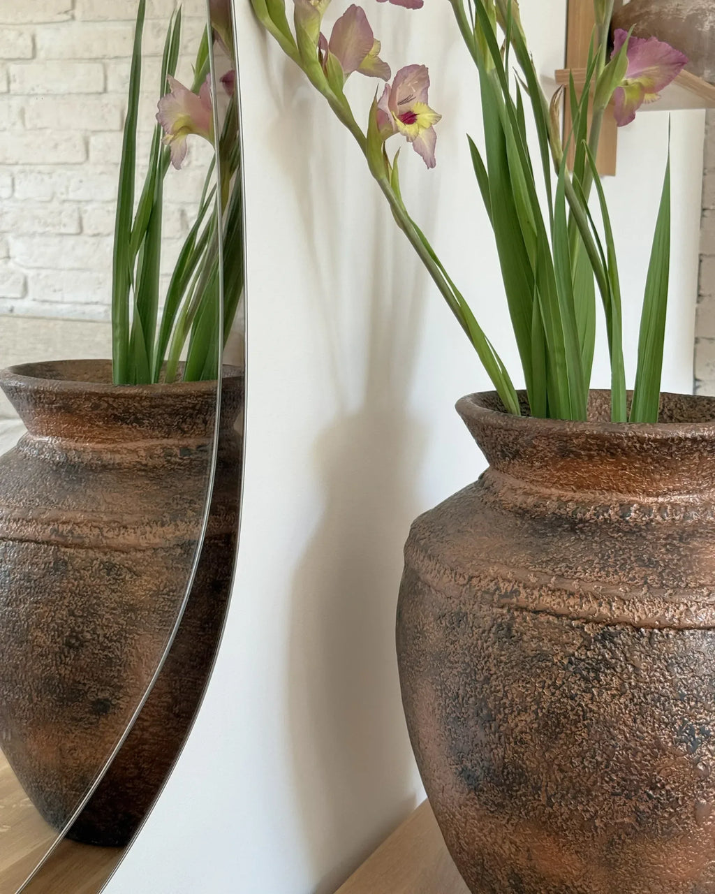 Vaso decorativo PUCHONG Ceramica 40 cm Rame