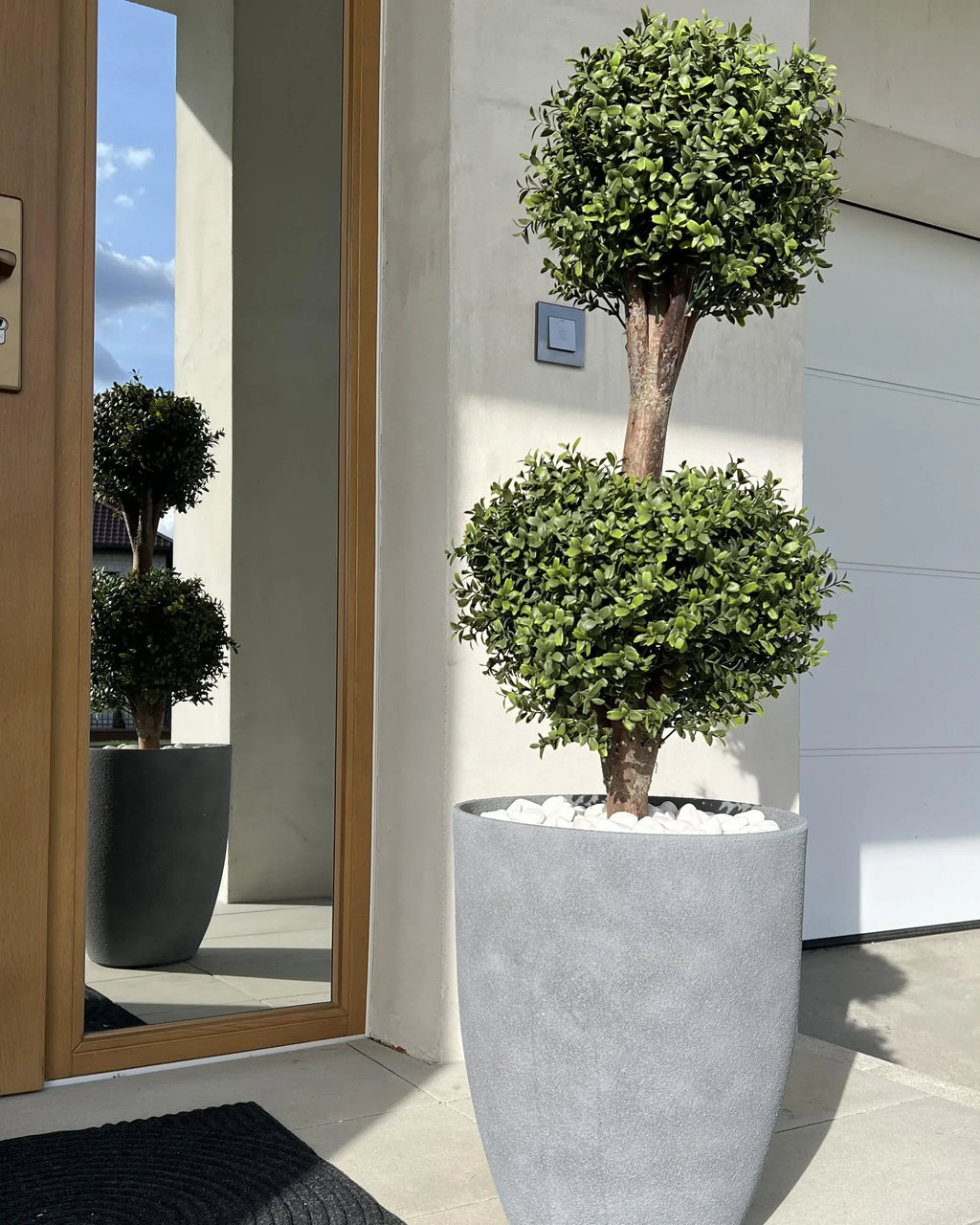 Pianta artificiale BUXUS BALL TREE 92 cm Verde