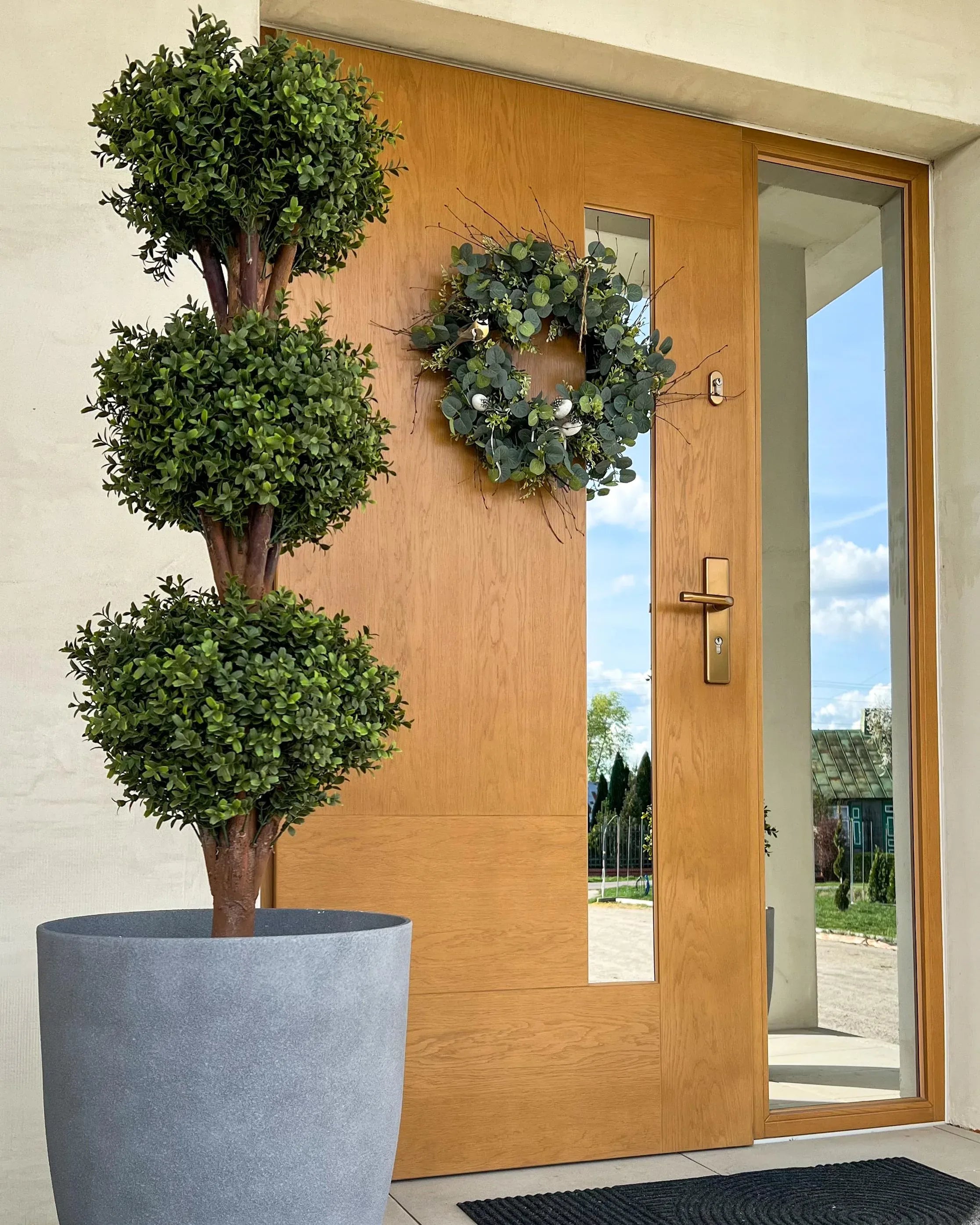 Pianta artificiale BUXUS BALL TREE 120 cm Verde