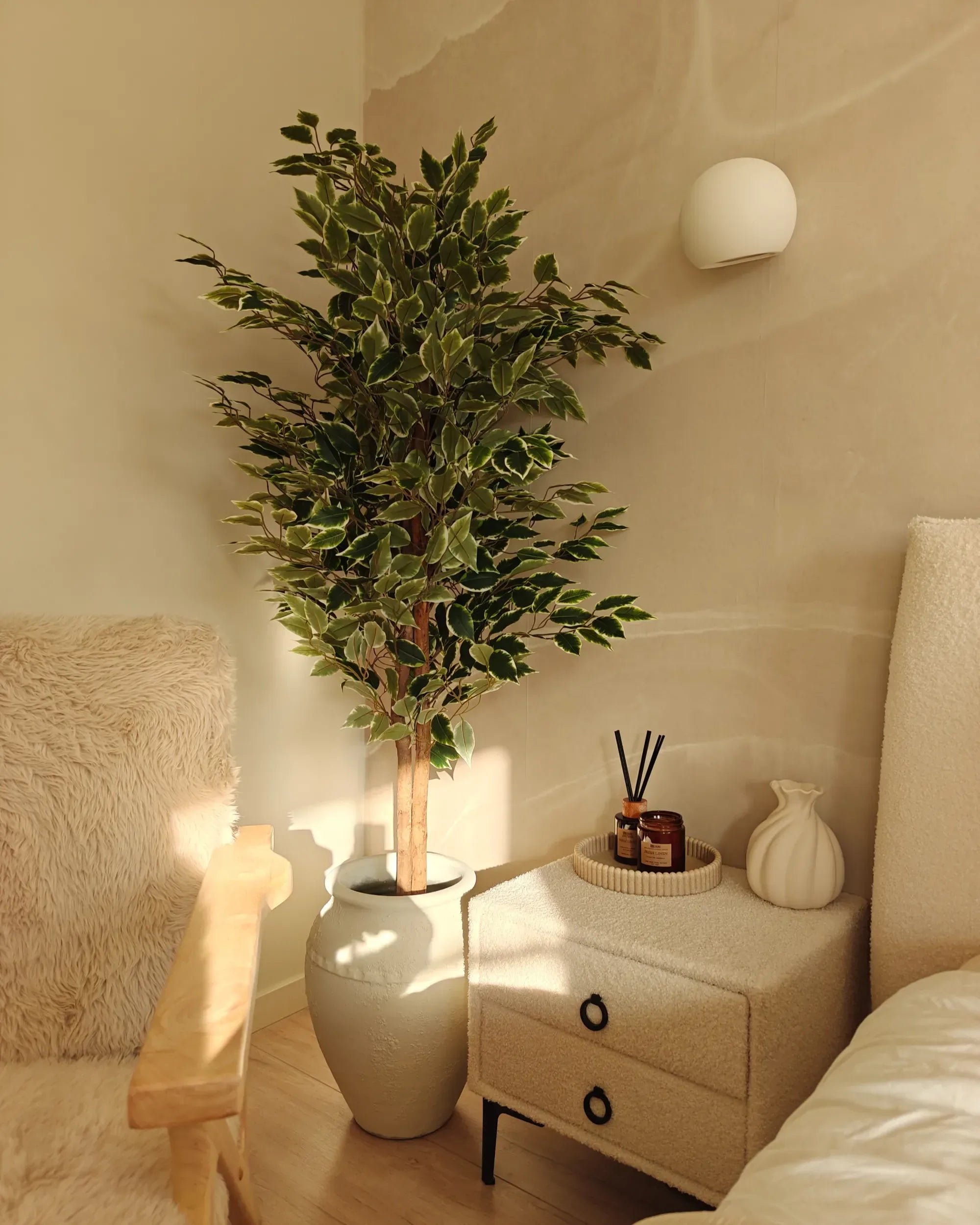 Pianta artificiale FICUS 167 cm Verde