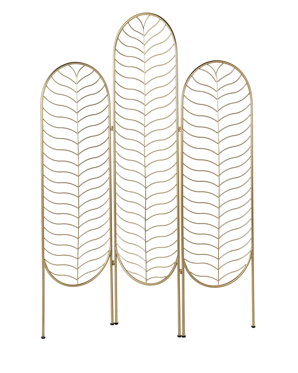 Divisorio per ambienti a 3 pannelli PESCIA Oro 120 cm 160 cm