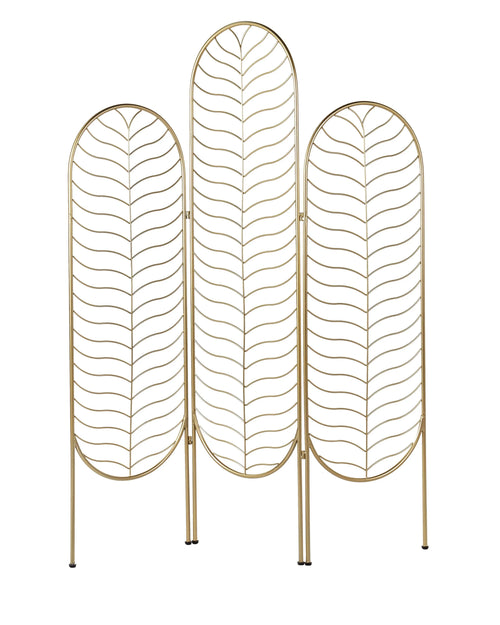Divisorio per ambienti a 3 pannelli PESCIA Oro 120 cm 160 cm