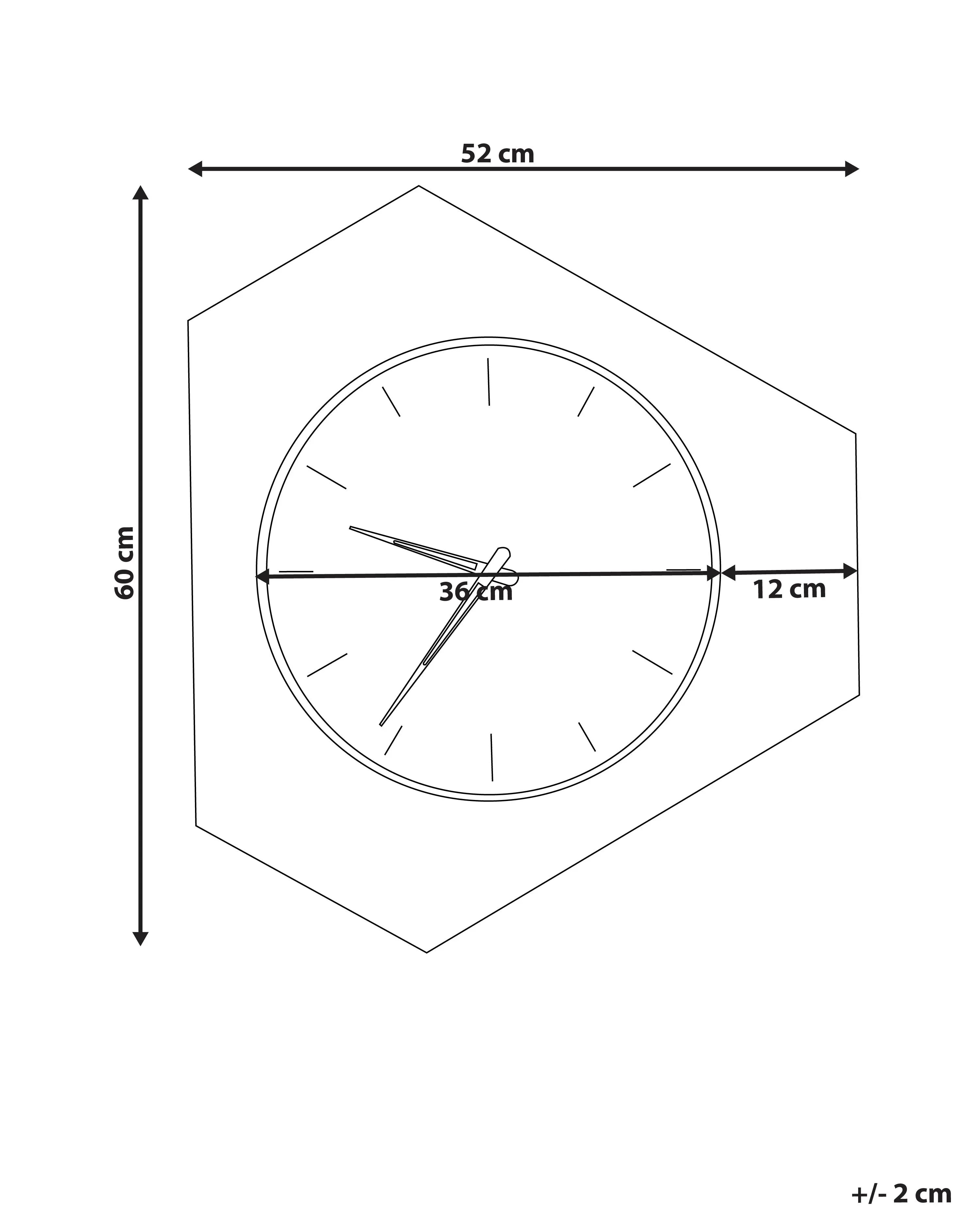 Orologio da parete SAILON 52 cm Bianco