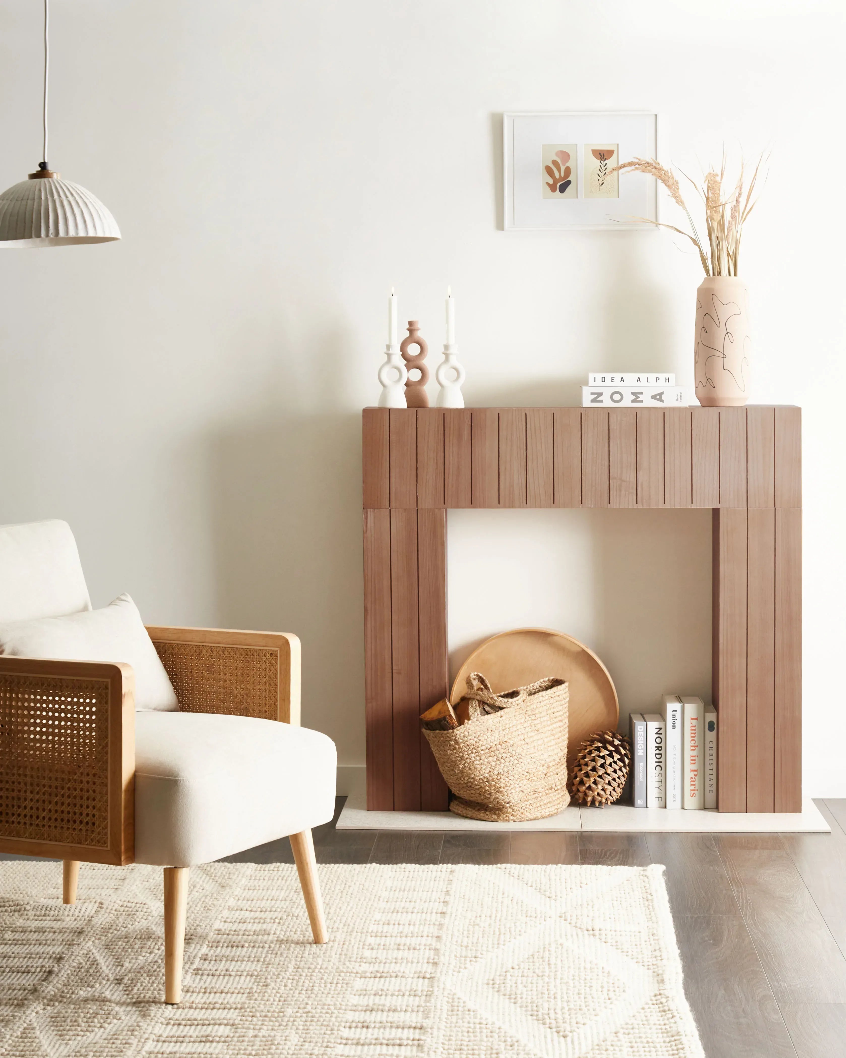 Cornice Caminetto BUNBURY Marrone chiaro