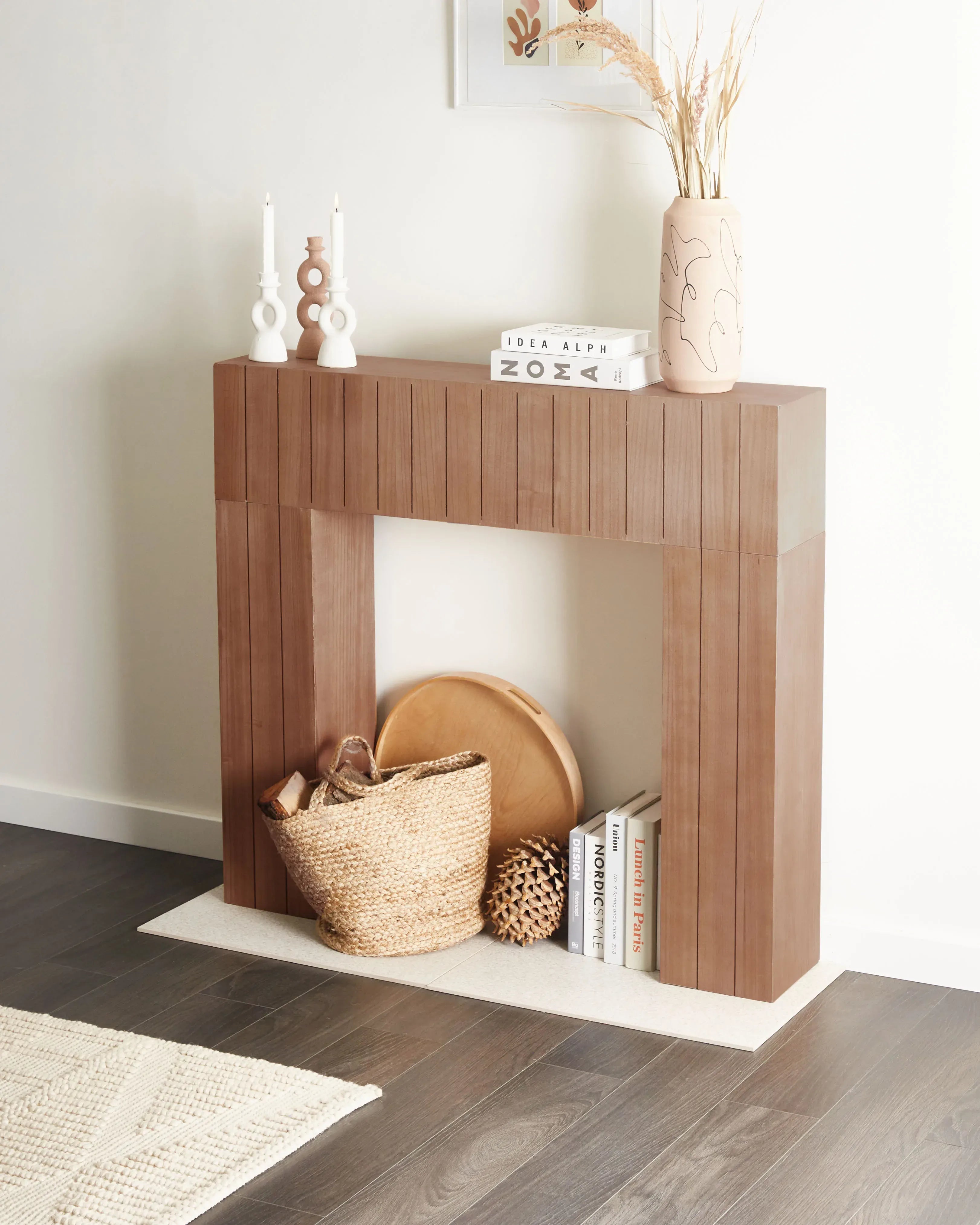 Cornice Caminetto BUNBURY Marrone chiaro
