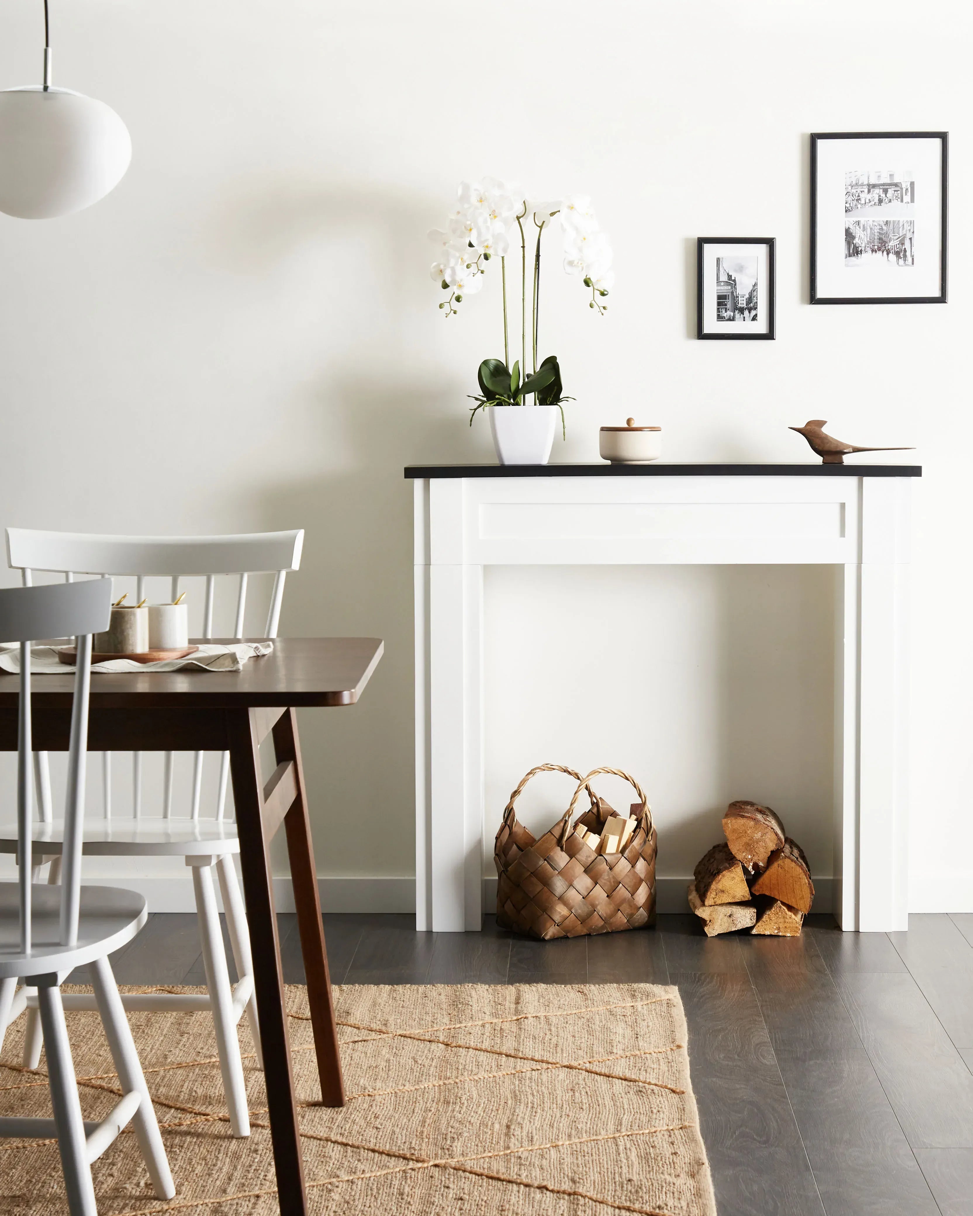 Cornice Caminetto BAUDIN Bianco