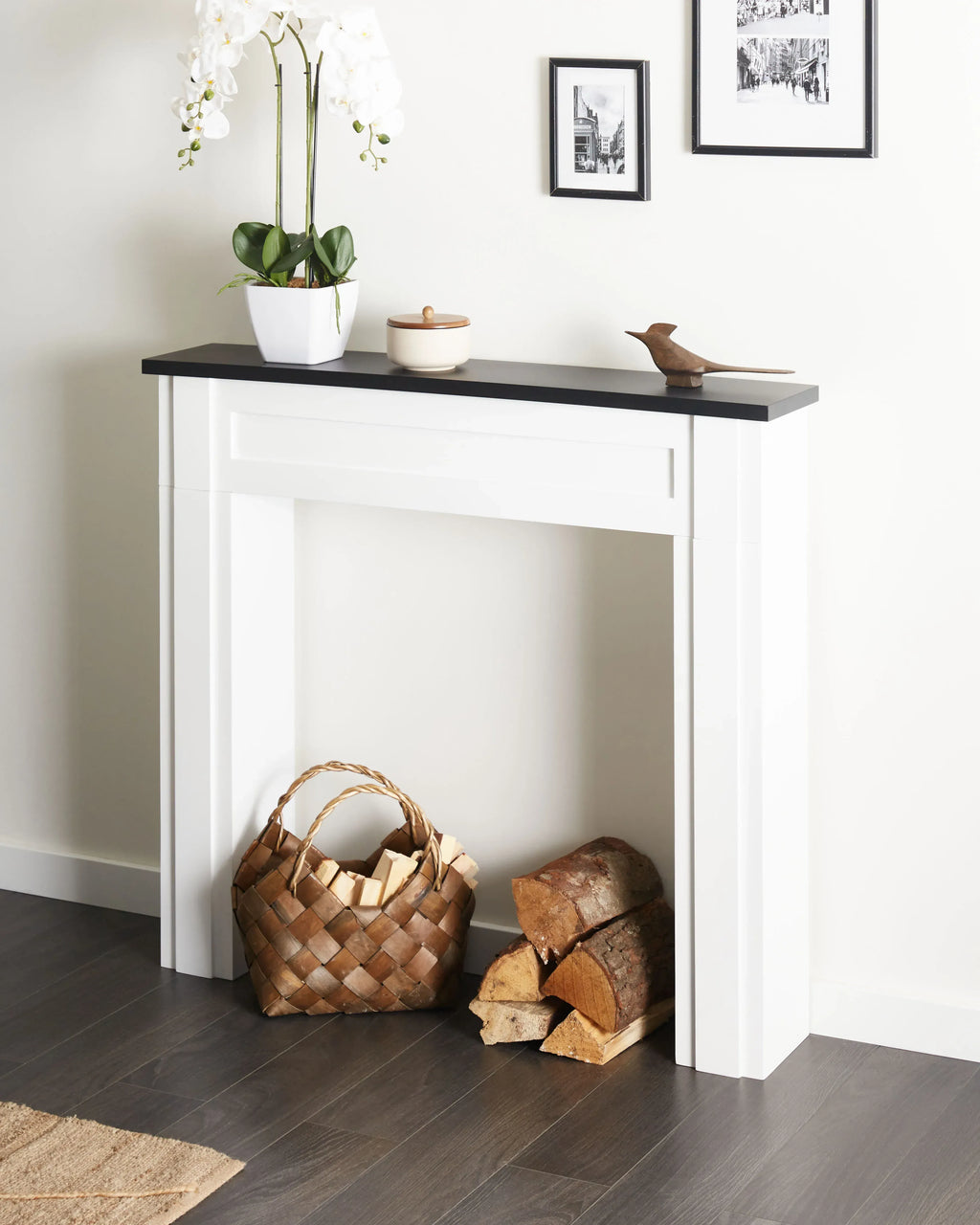Cornice Caminetto BAUDIN Bianco