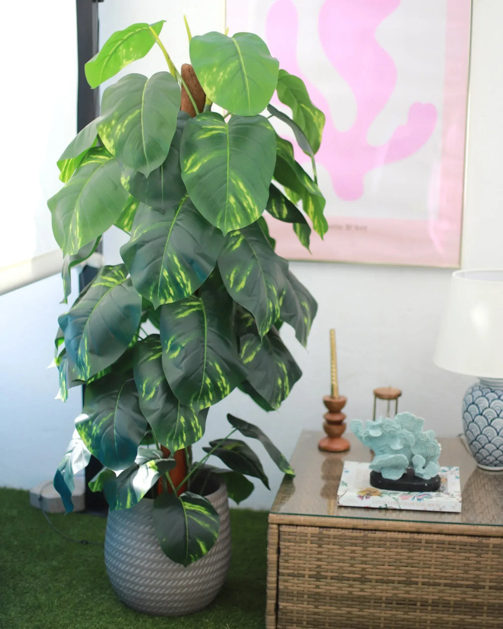 Pianta artificiale DIEFFENBACHIA 152 cm Verde