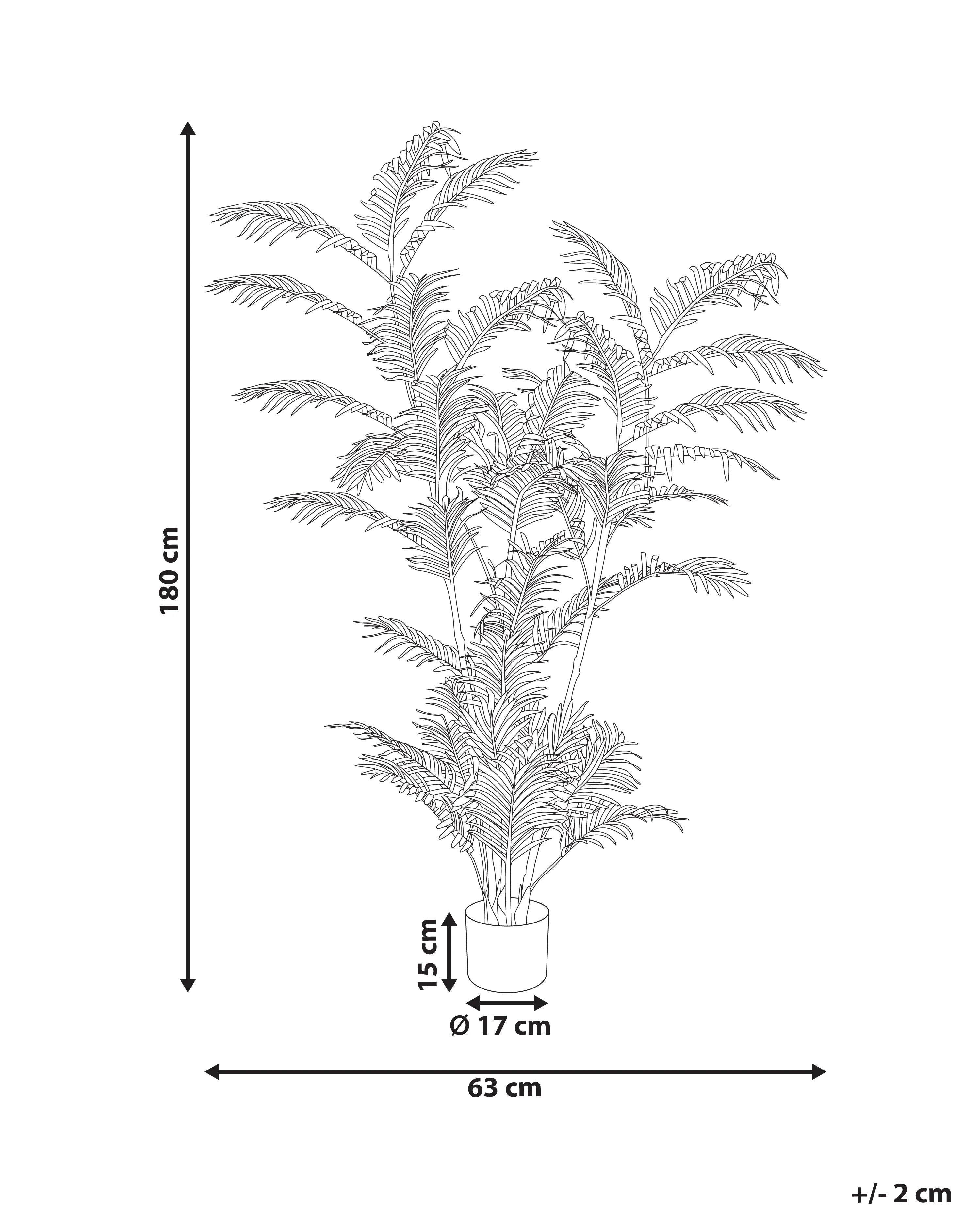 Pianta artificiale PALM TREE 180 cm Verde