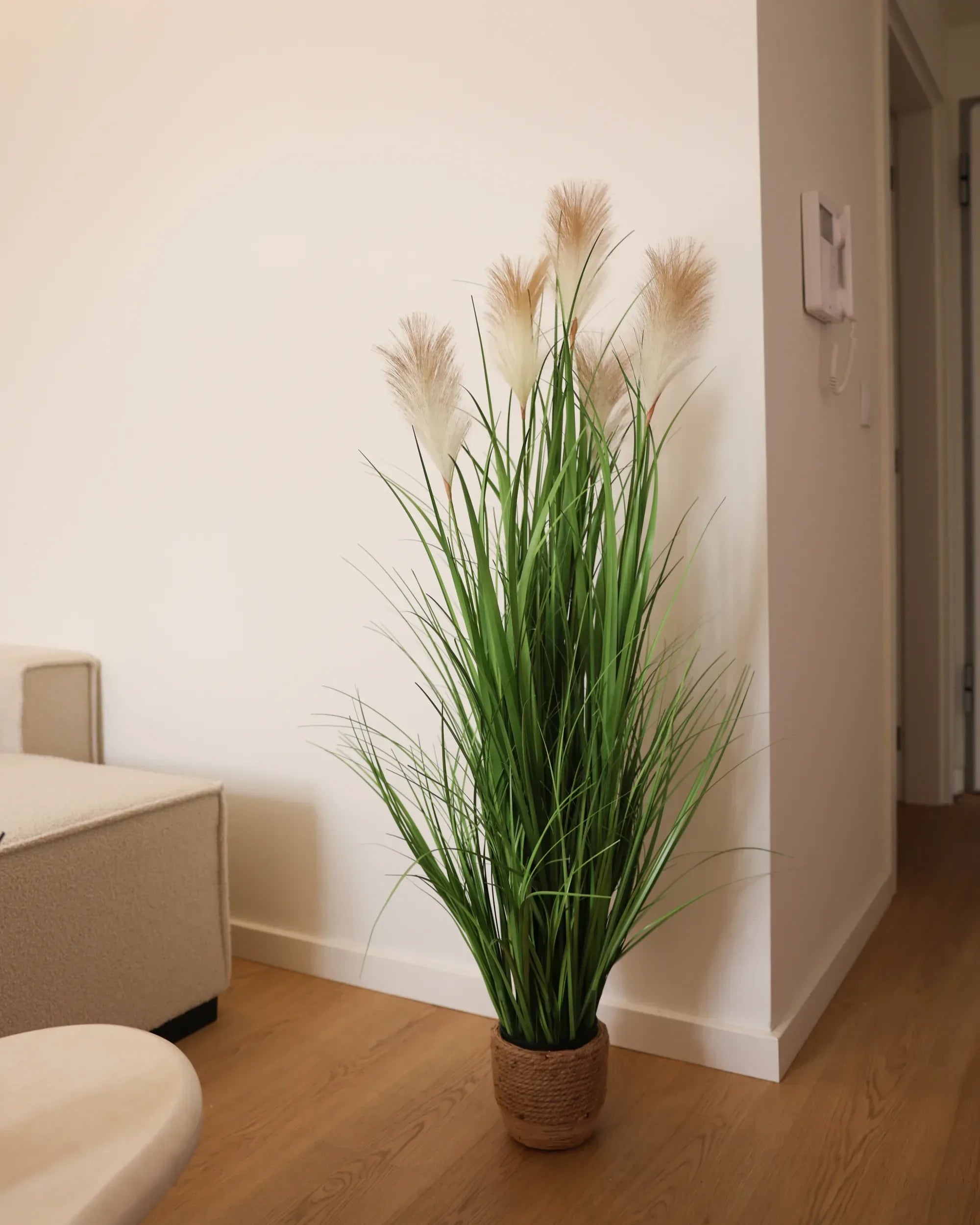 Pianta artificiale PAMPAS GRASS 130 cm Verde