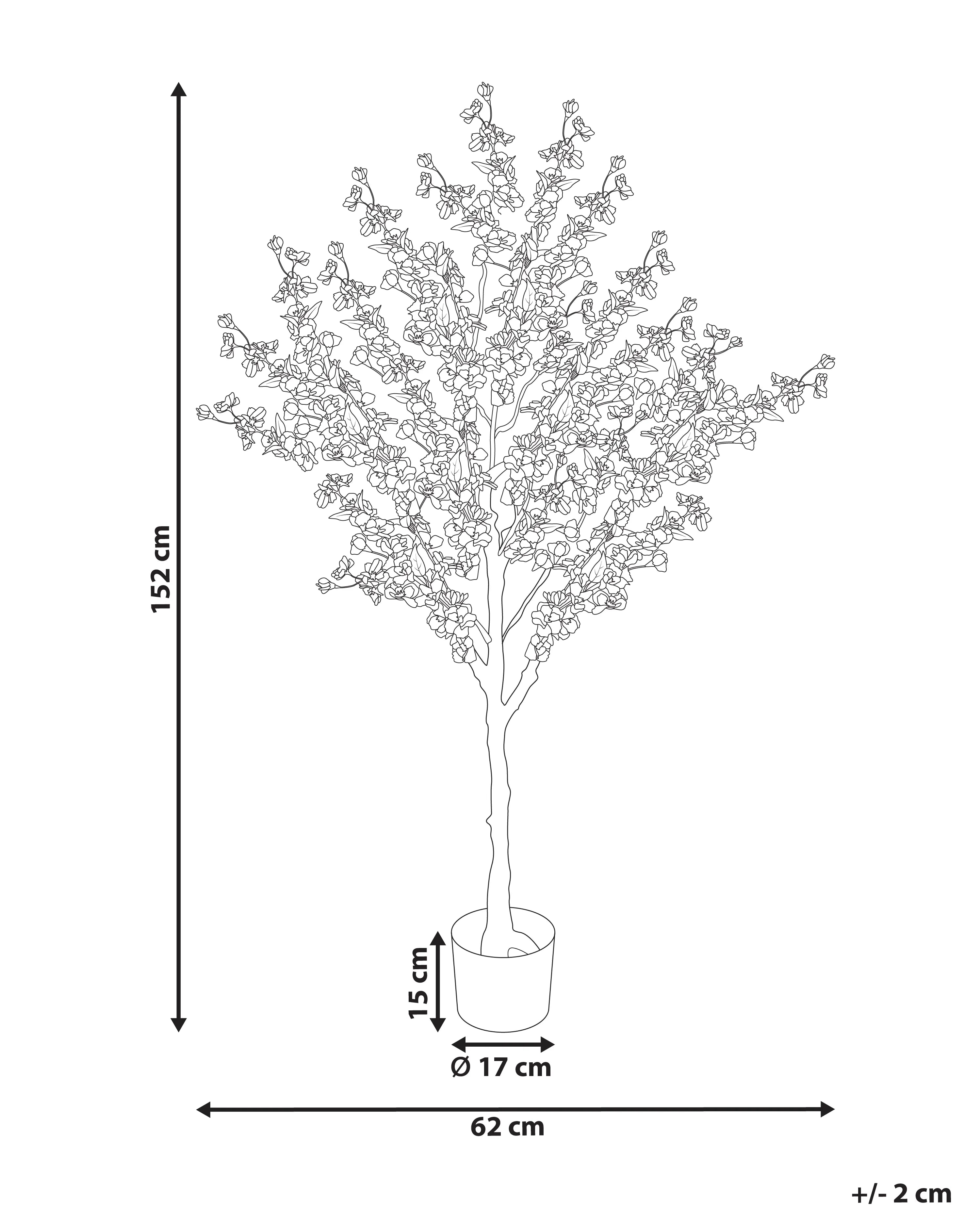 Pianta artificiale CHERRY TREE 152 cm Rosa