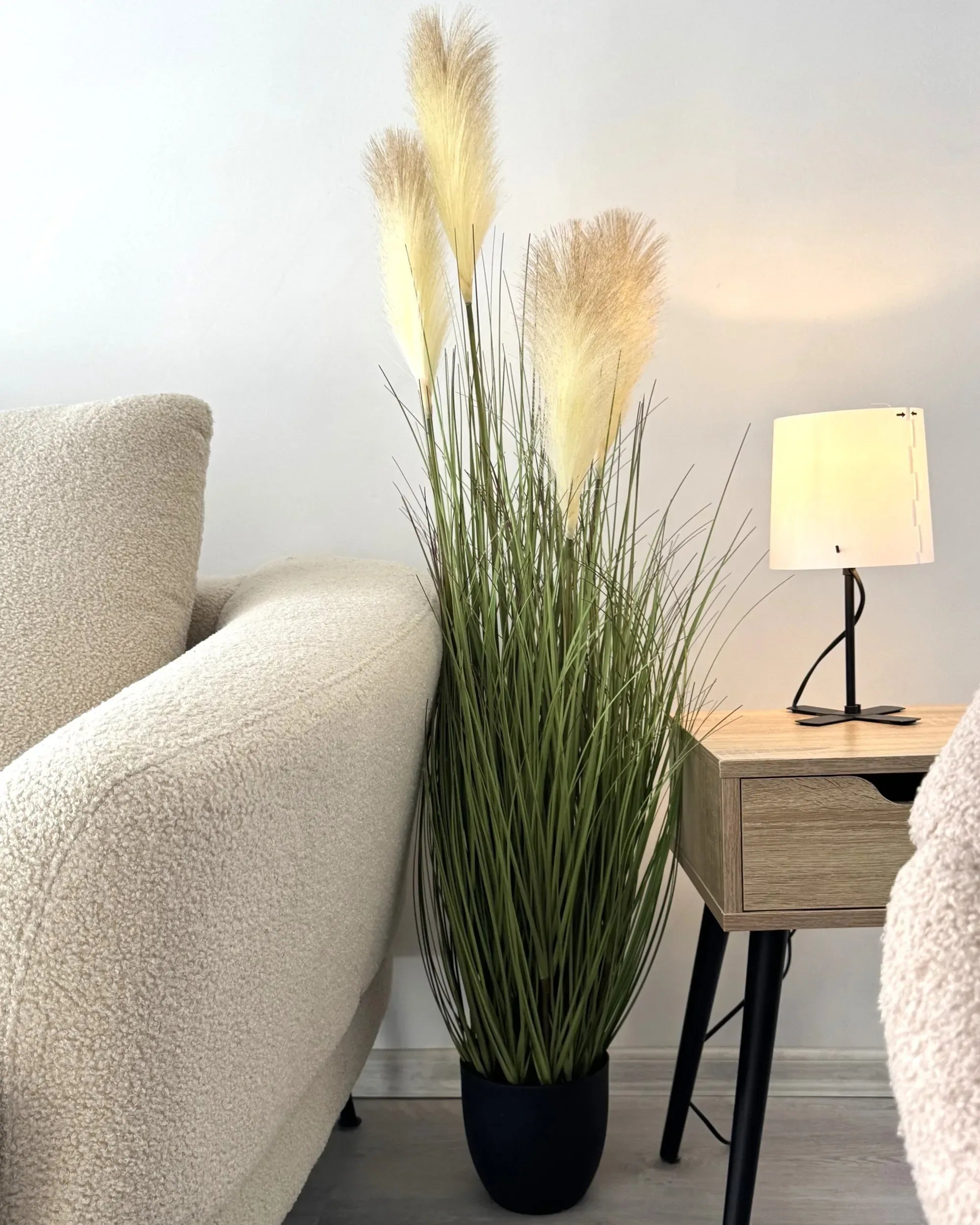 Pianta artificiale PAMPAS GRASS 120 cm Verde