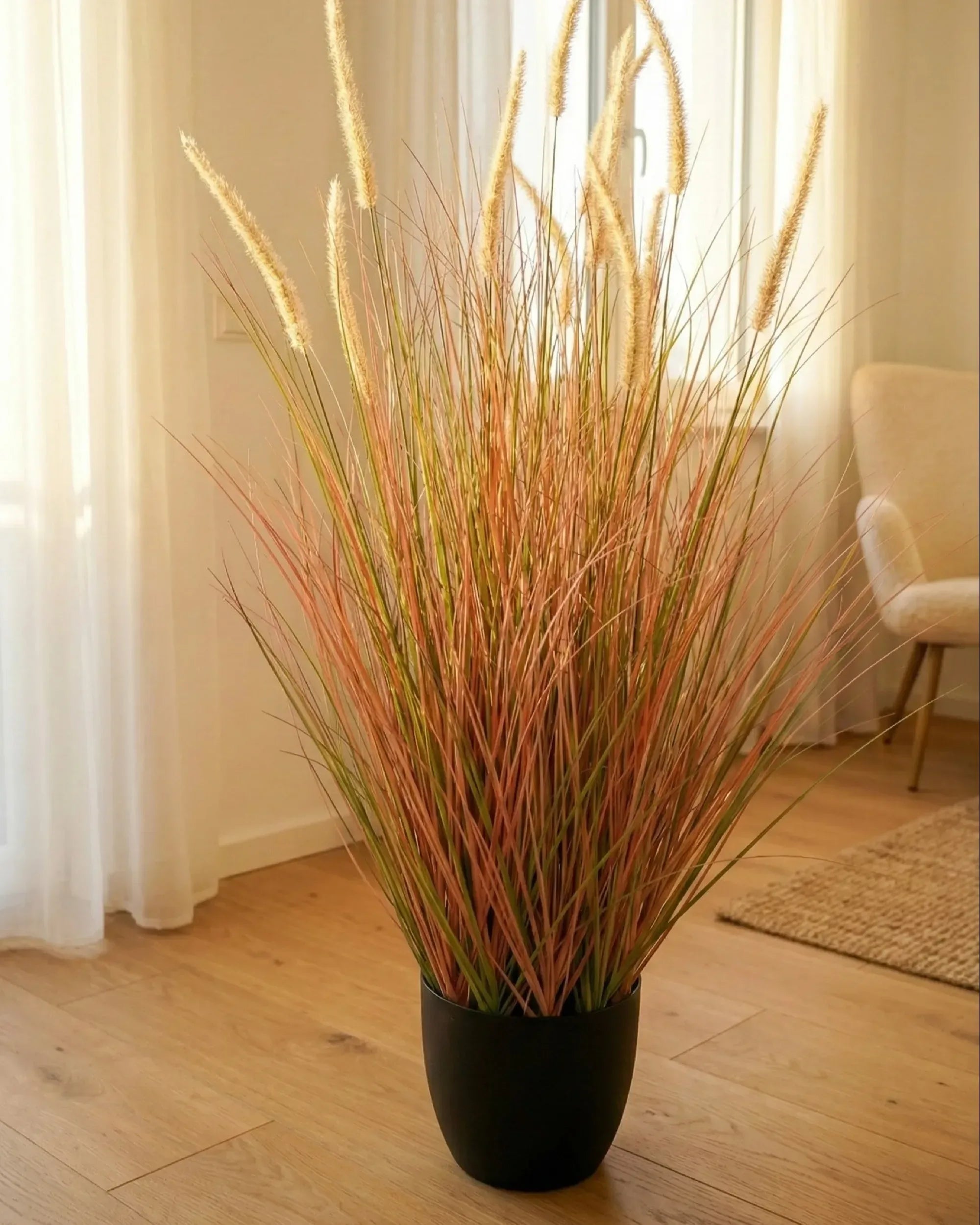 Pianta artificiale BRISTLEGRASS 120 cm Arancione
