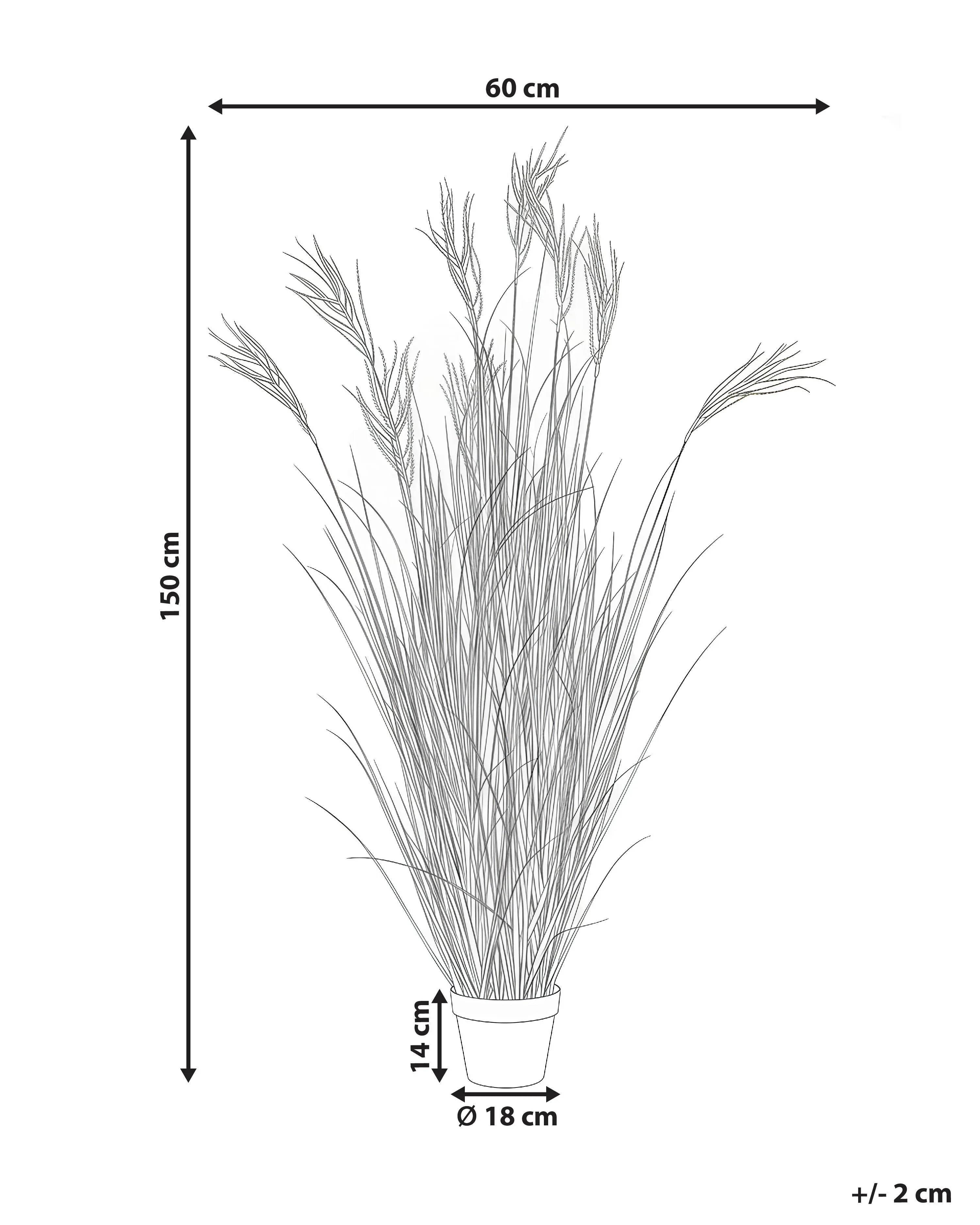 Pianta artificiale CLAW FLOWER 150 cm Verde