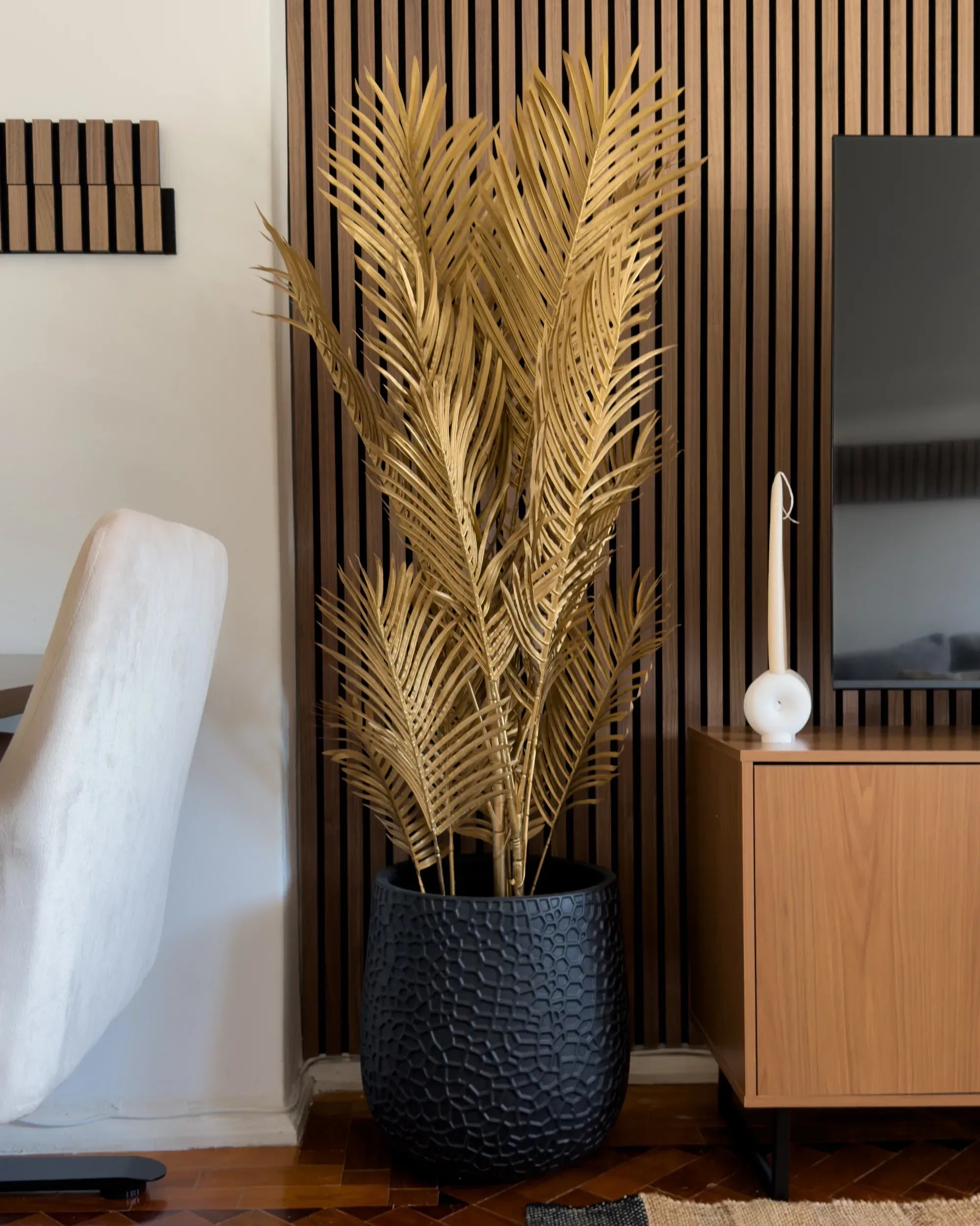 Pianta artificiale ARECA PALM 160 cm Oro