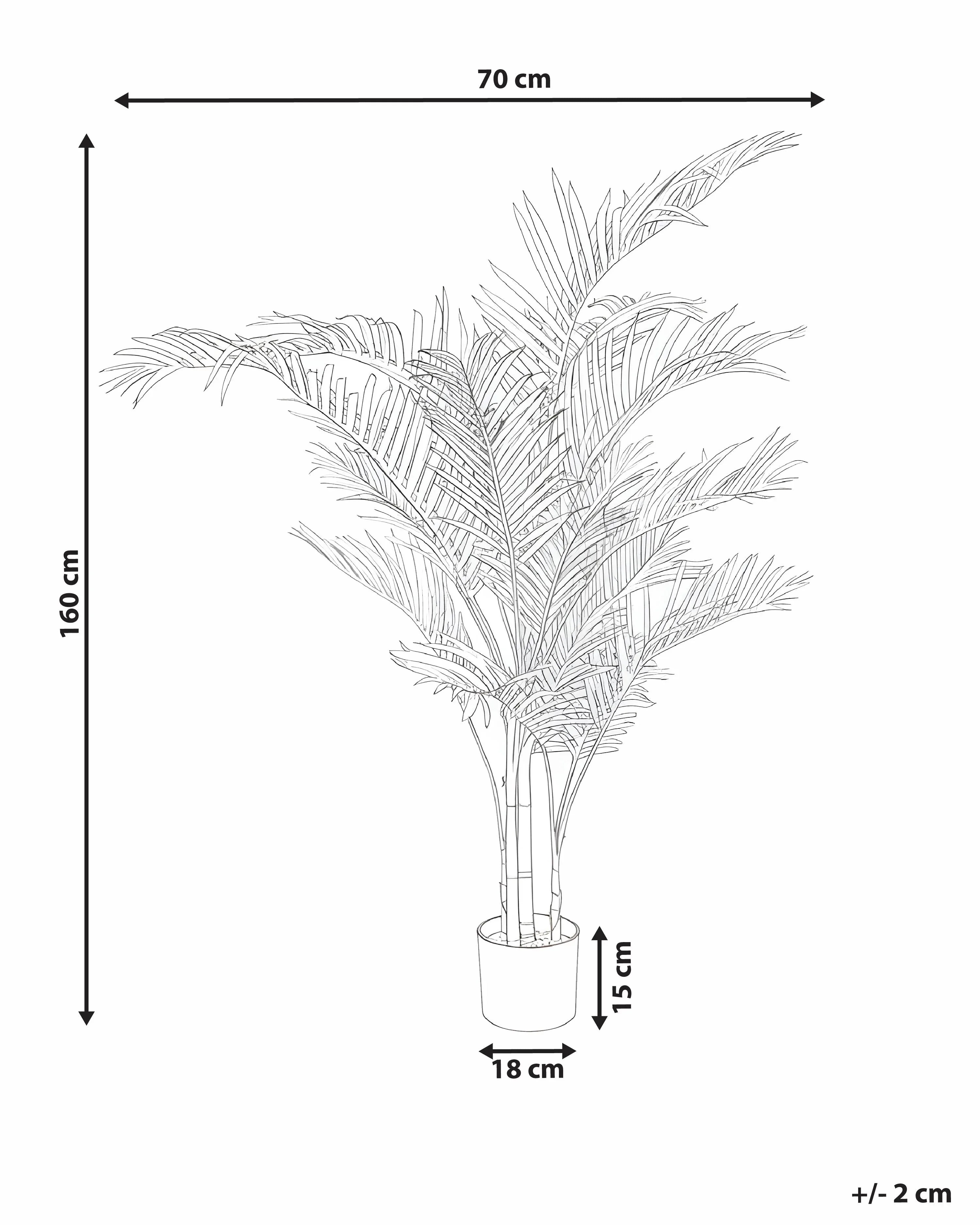 Pianta artificiale ARECA PALM 160 cm Oro