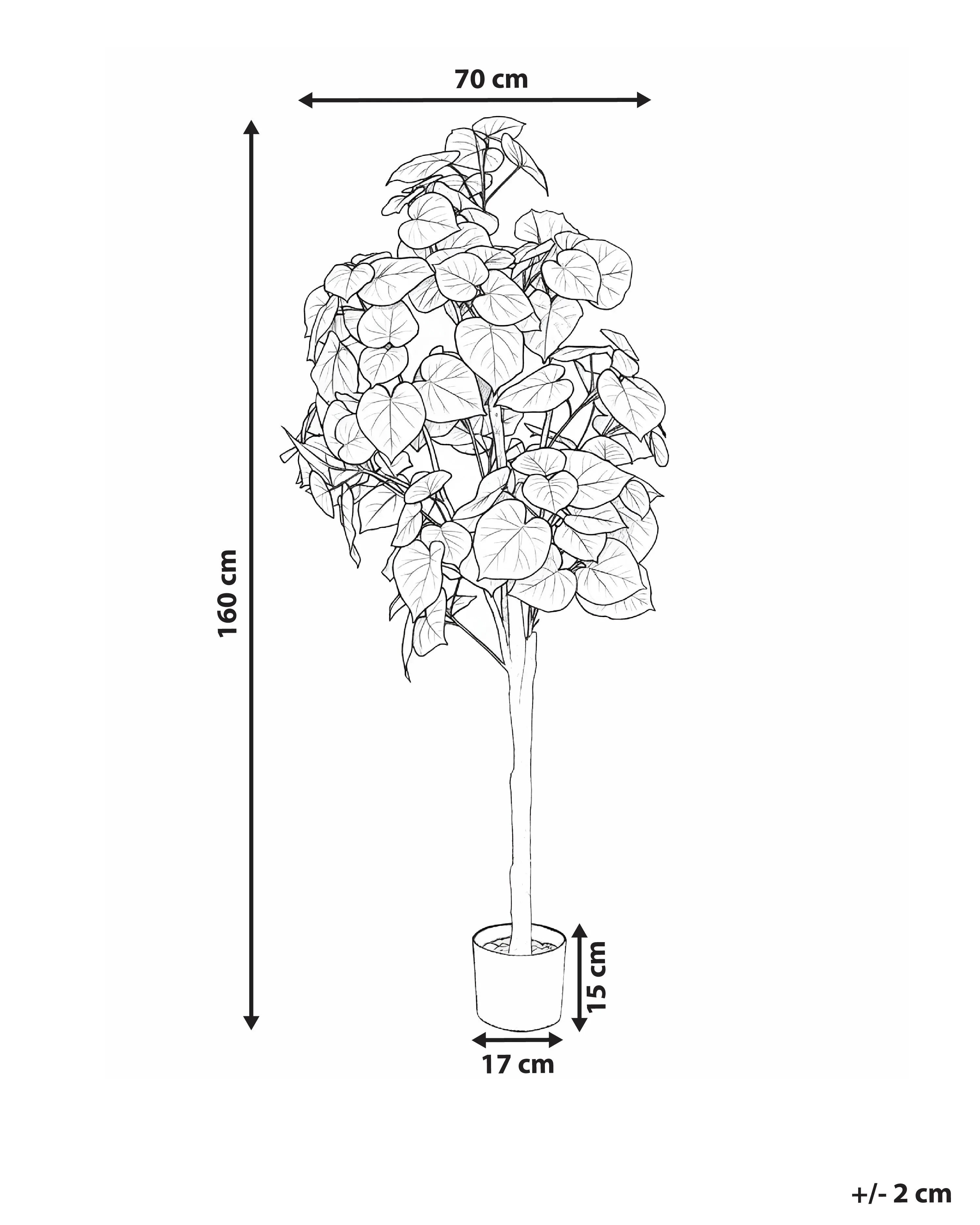 Pianta artificiale FICUS TREE 160 cm Verde