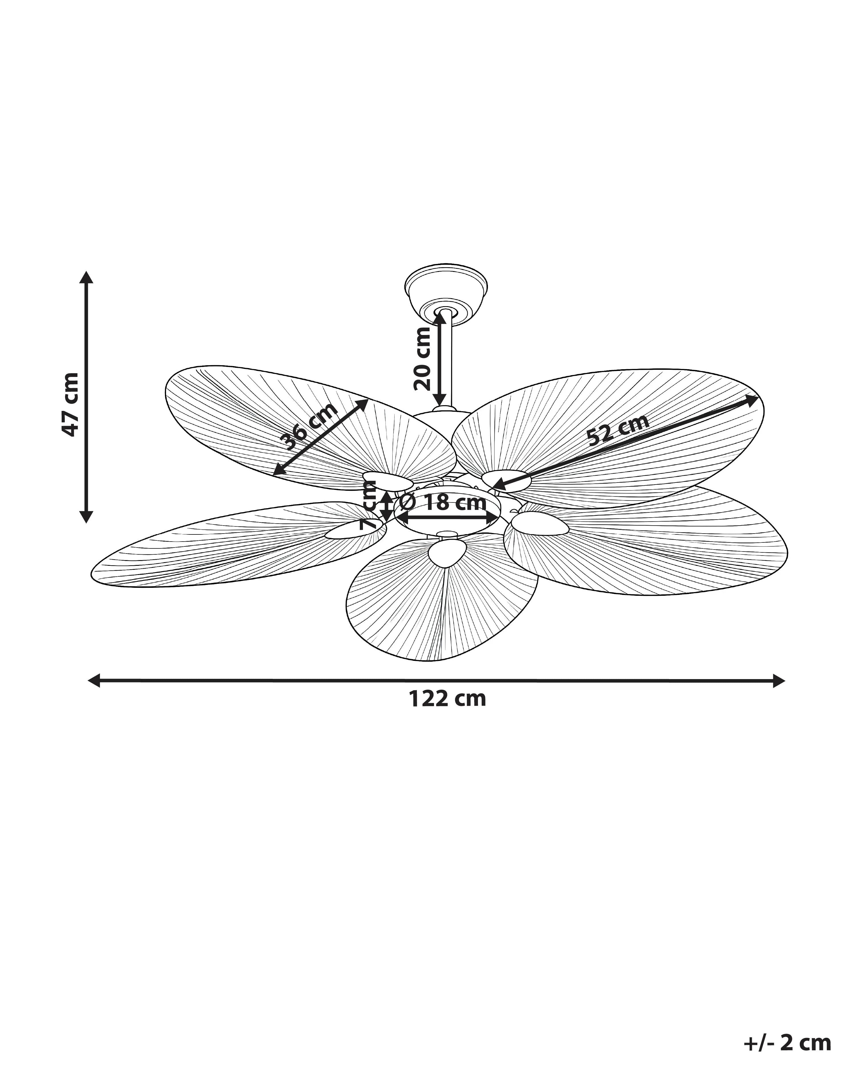 Ventilatore a soffitto MAMMOTH Naturale