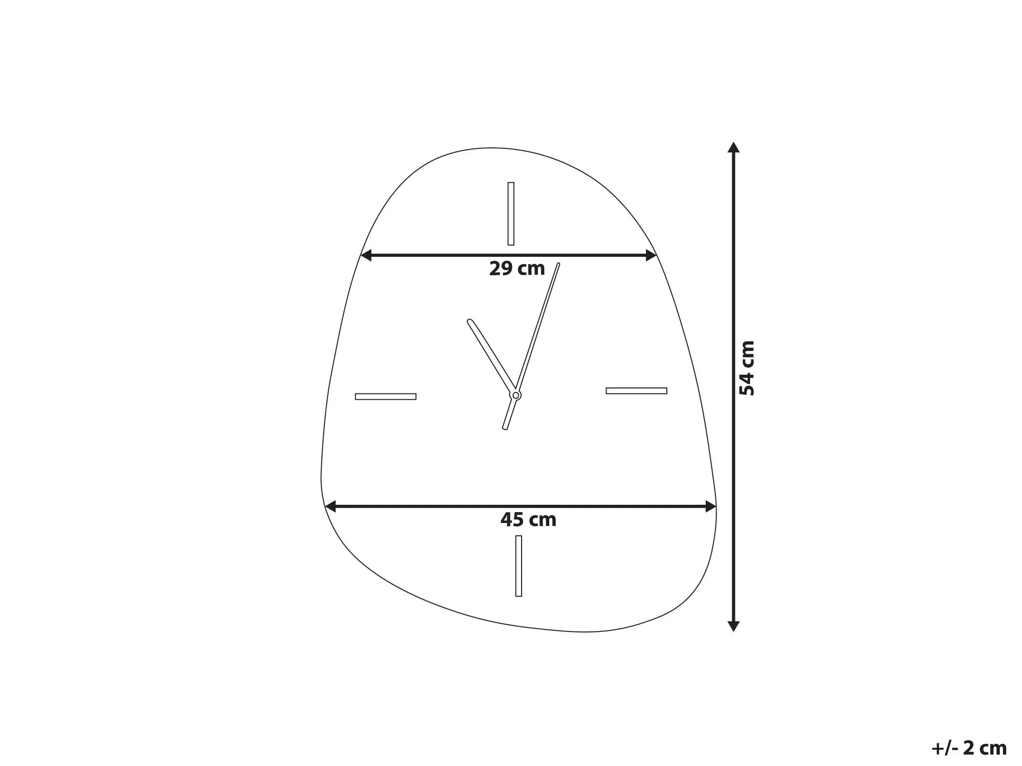 Orologio da parete ALMANSA 45 cm Argento