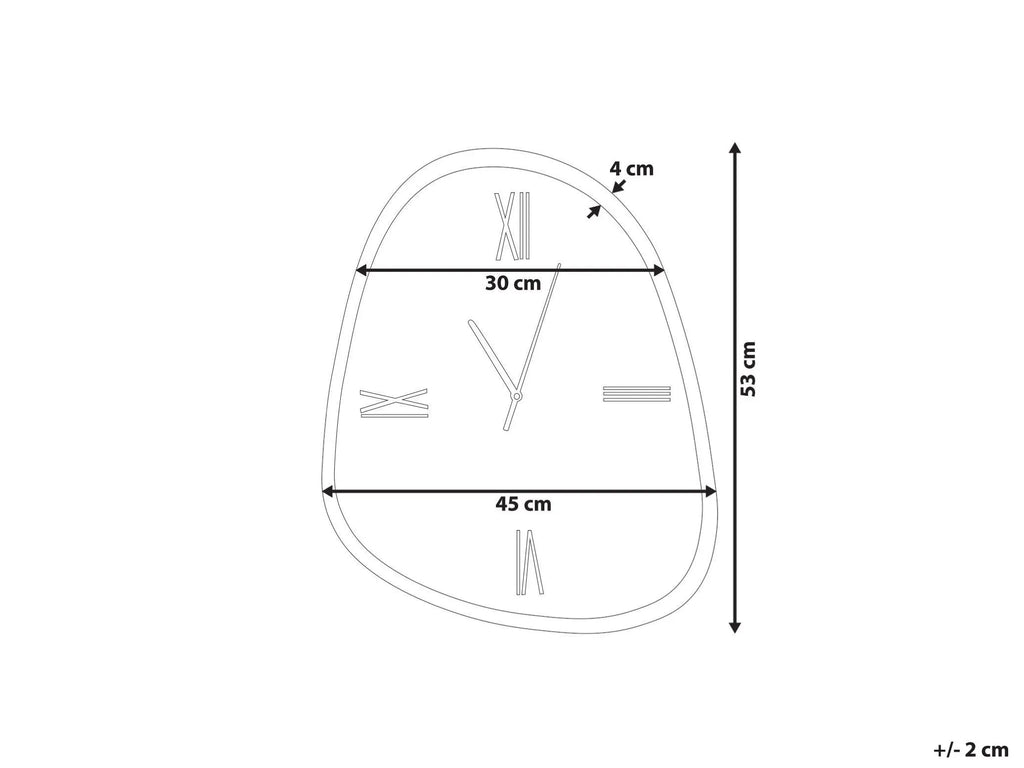 Orologio da parete CASTALLA 45 cm Marrone scuro