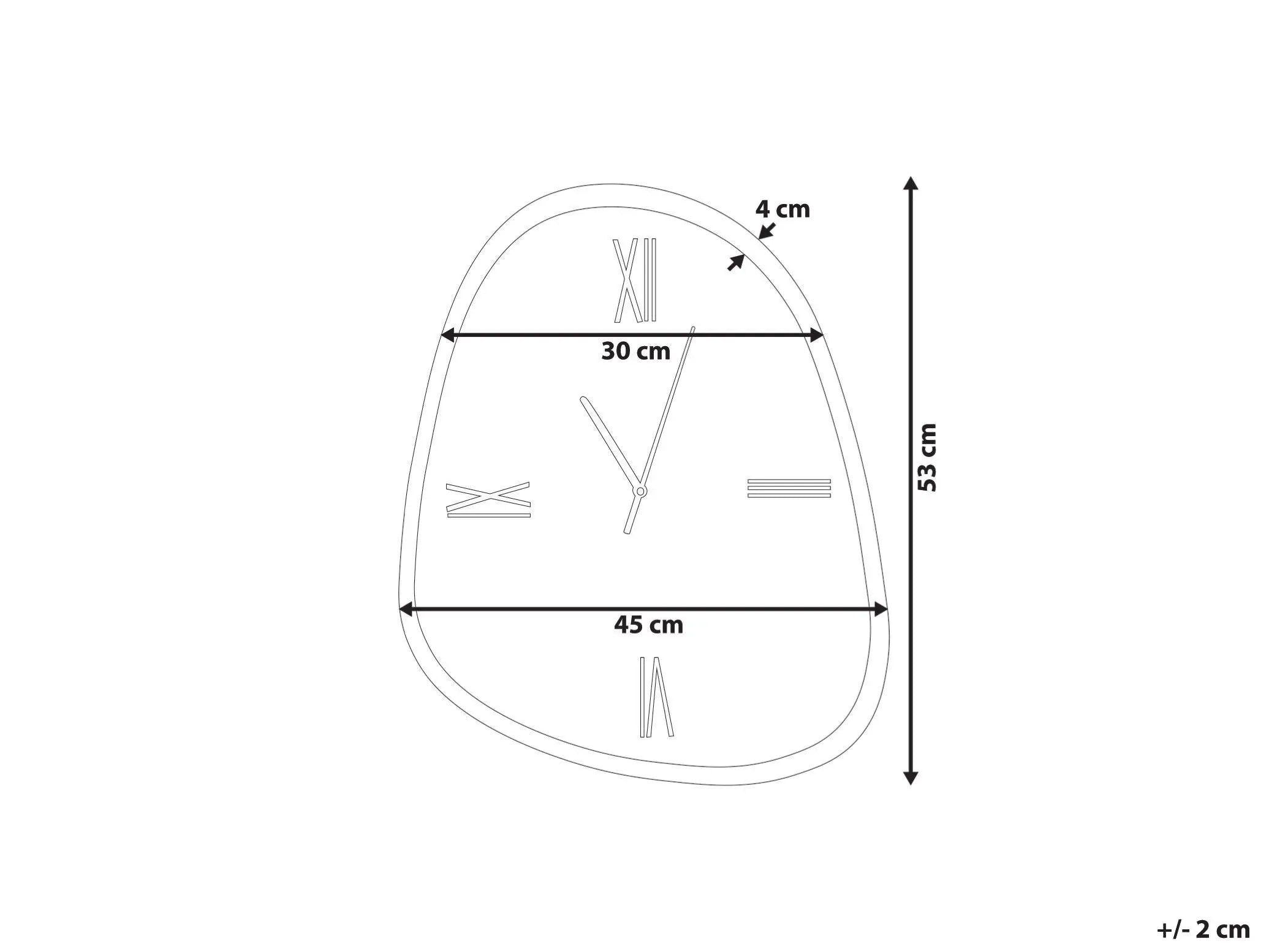 Orologio da parete CASTALLA 45 cm Marrone scuro