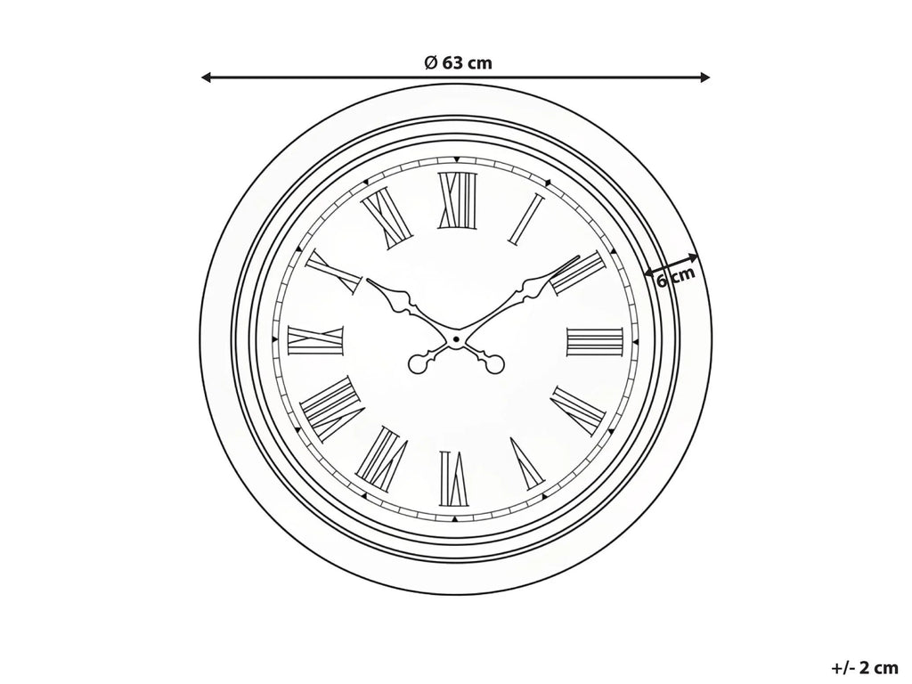 Orologio da parete VILLENA 63 cm Nero