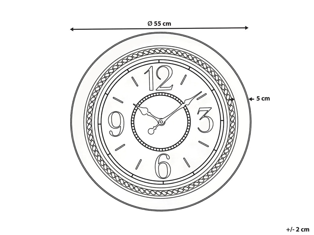 Orologio da parete ALBOI 55 cm Nero